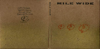 Brown cardboard cover Mile Wide CD